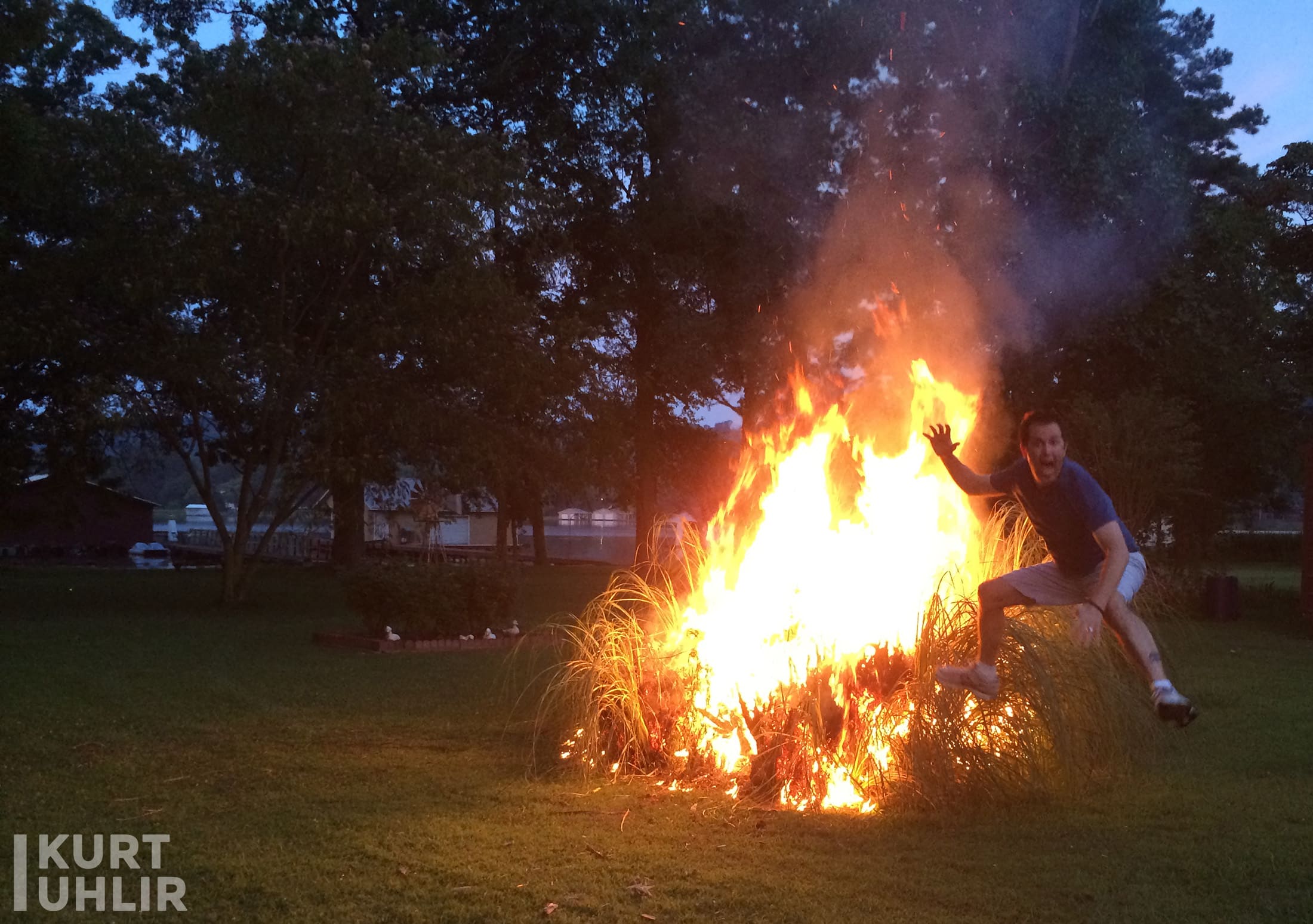 Kurt Uhlir - backyard bonfire fun