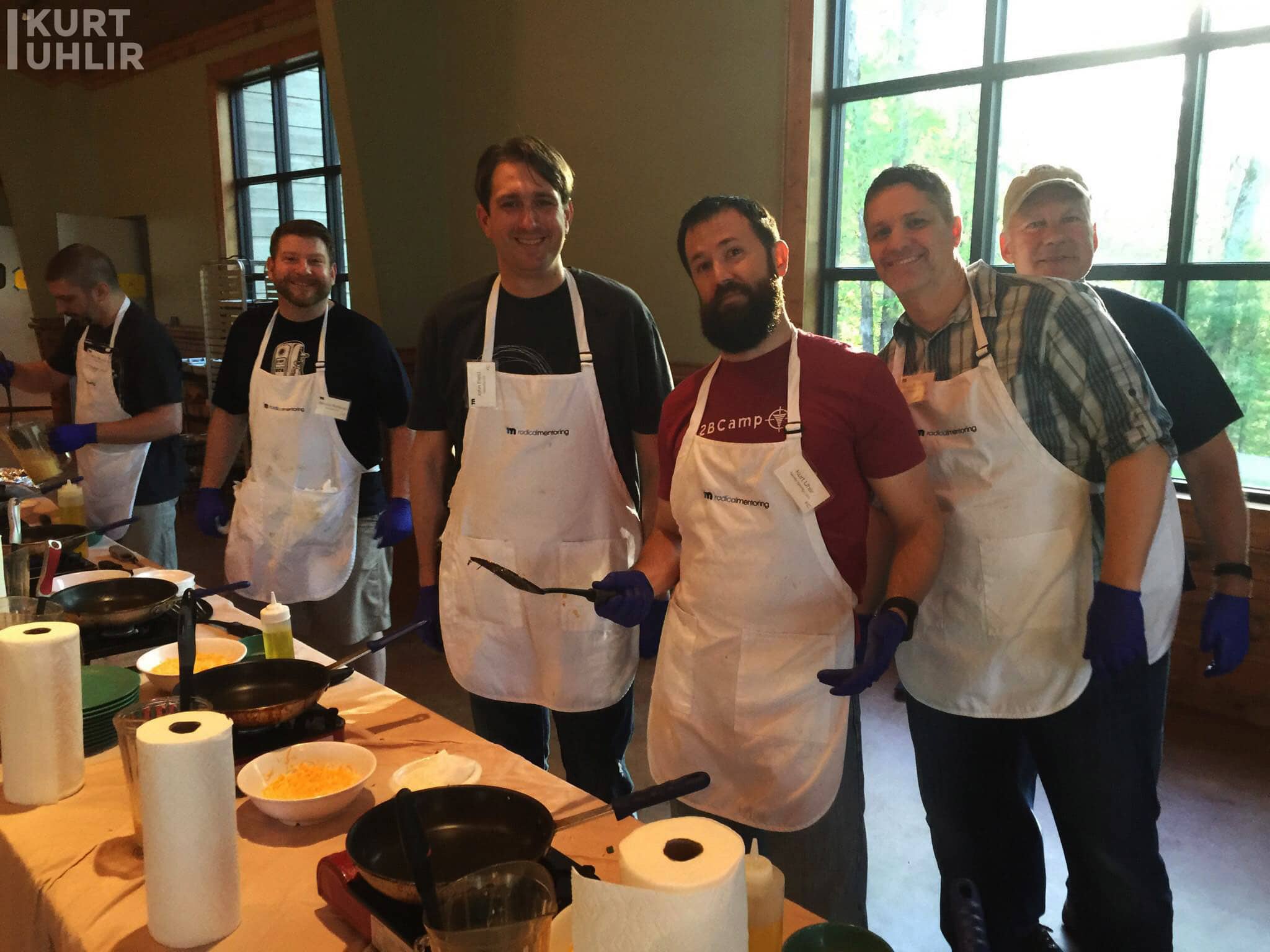 Kitchen team at the Radical Mentoring Summit
