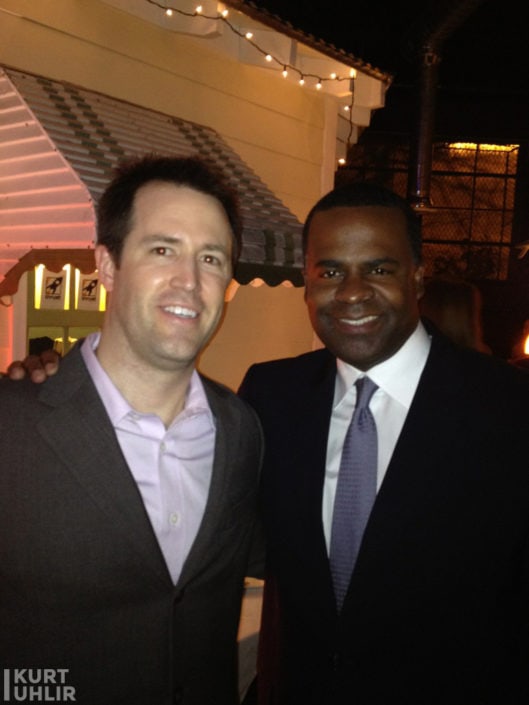 Kurt Uhlir and Atlanta Mayor Kasim Reed at Thrust Inc party