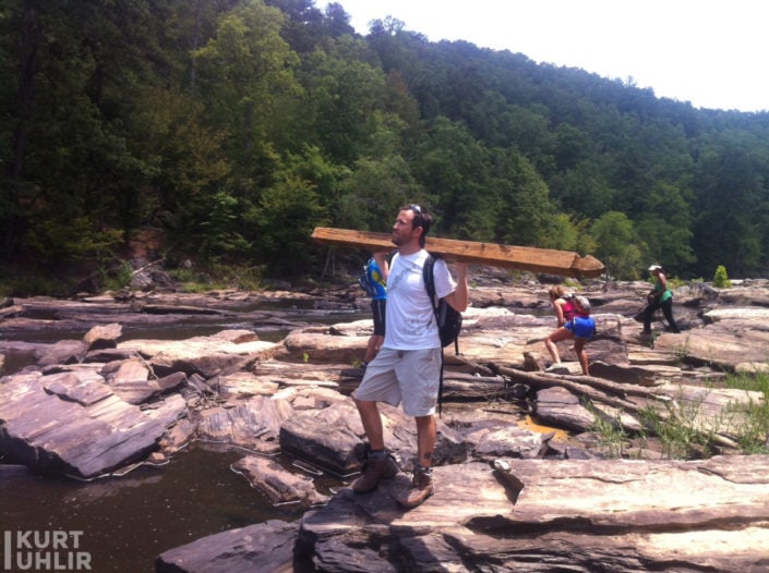 Kurt Uhlir hiking at Sweetwater State Park - is this a social post