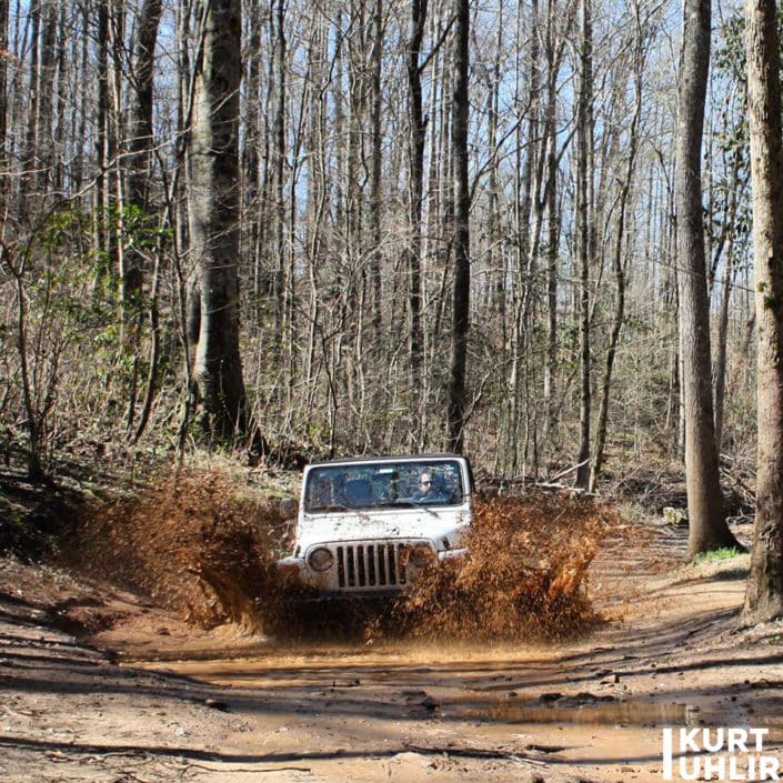 Kurt Uhlir - off-roading in Alabama in the Jeep