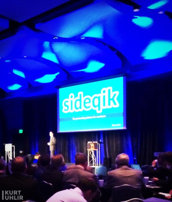 Kurt Uhlir presenting Sideqik at Venture Atlanta. Company part of Flashpoint at Georgia Tech, Atlanta Tech Village, and ATDC.