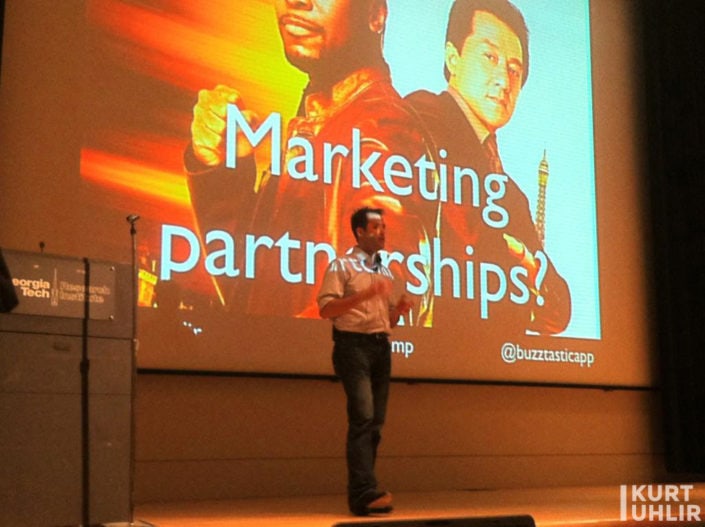 Kurt Uhlir speaking at B2B Camp on Marketing Partnerships